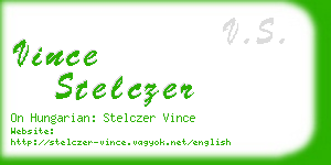 vince stelczer business card